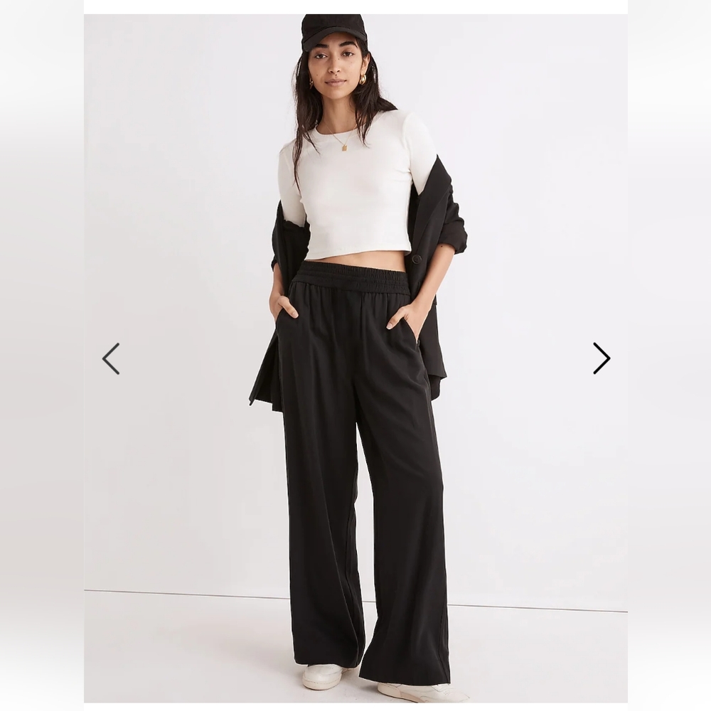 Madewell Drapeweave Carley Wide-Leg Pants